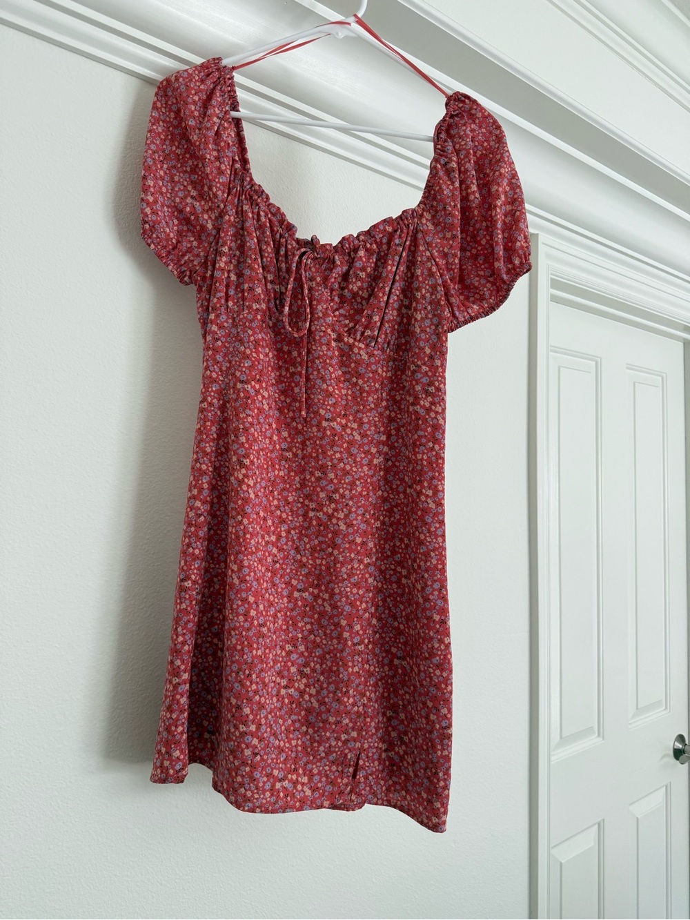 bp Red Floral Dress